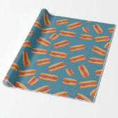 Hotdog Wrapping Papier Verjaardagsfeestje Grappig  (Uitgerold)