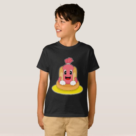 Hotdog zwemmen reddingsboei t-shirt (Voorkant volledig)