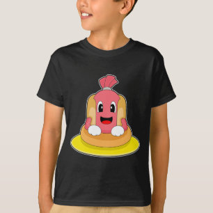 Hotdog zwemmen reddingsboei t-shirt