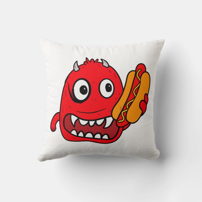 hotdogduivel kussen (Achterkant)