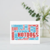 hotdogs chitChat Briefkaart (Staand voorkant)