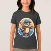 Hotdogs en honkbal Tri-Blend shirt (Voorkant)