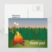 Hotdogs en S'mores kampvuur Dank u Briefkaart (Voorkant / Achterkant)