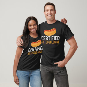 Hotdogs, gecertificeerd Hotdogoloog Fun T-Shirt