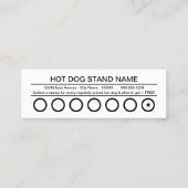 hotdogs ponskaart klantenkaartje (Achterkant)