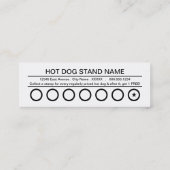 hotdogs ponskaart klantenkaartje (Achterkant)