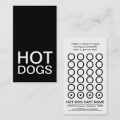 hotdogs ponskaart klantenkaartje (Voorkant / Achterkant)