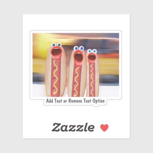 Hotdogs zijn echte mensen sticker (Vel)