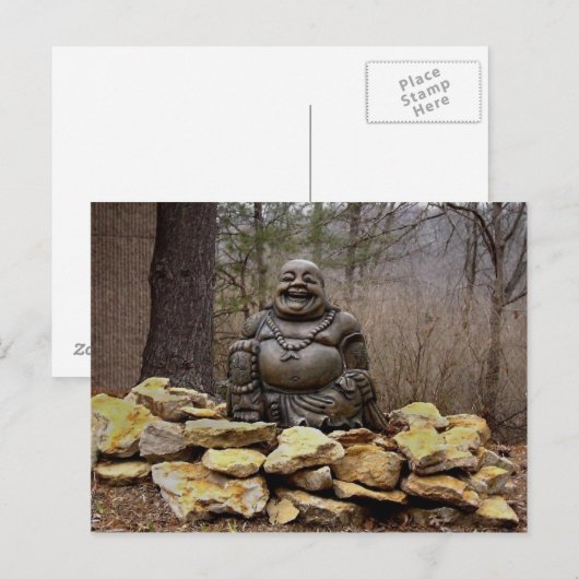 Hotei lacht briefkaart (Voorkant / Achterkant)