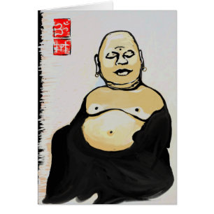 Hotei Laughing Buddha Card