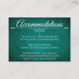 Hotel Accommodatie Kaarten Modern Donkergroen