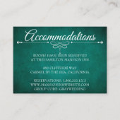 Hotel Accommodatie Kaarten Modern Donkergroen (Voorkant)