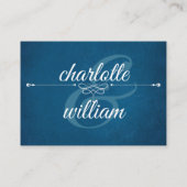 Hotel Accommodatie Kaarten modern marineblauw (Achterkant)