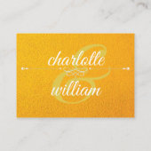 Hotel Accommodatie Kaarten Modern Yellow Textured (Achterkant)