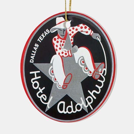 Hotel Adolphus, Dallas, Texas Keramisch Ornament (Links)