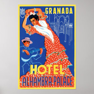 Hotel Alhambra Palace Granada Poster