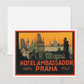 Hotel Ambassadeur Praha Briefkaart (Voorkant / Achterkant)