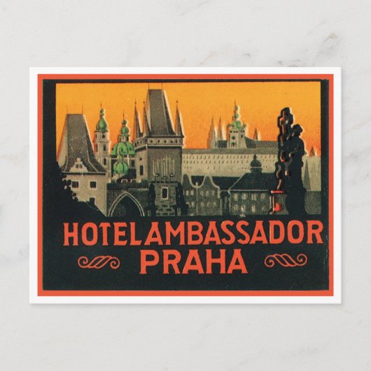 Hotel Ambassadeur Praha Briefkaart (Voorkant)