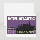 Hotel Atlantic Hamburg Briefkaart (Voorkant / Achterkant)