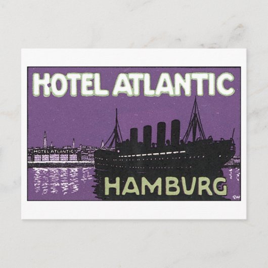 Hotel Atlantic Hamburg Briefkaart (Voorkant)