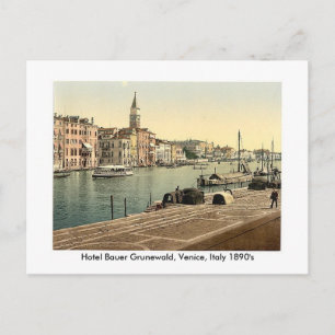 Hotel Bauer Grunewald, Venetië, Italië 18.. Briefkaart