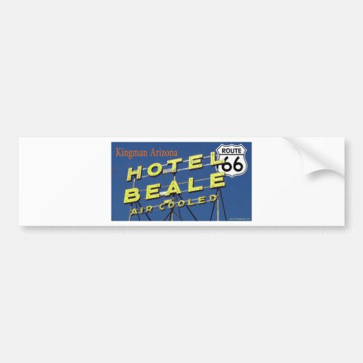 Hotel Beale Route 66 Kingman Arizona 2 Bumpersticker (Voorkant)