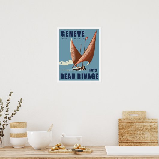 Hotel Beau Rivage (Geneva - Switzerland) Poster (Keuken)