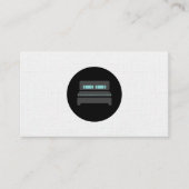 Hotel Bed Icon | Linnen patroon Visitekaartje (Voorkant)