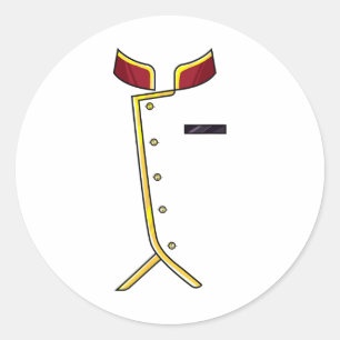 Hotel Bellhop Easy Lazy Funny Halloween Costume Co Ronde Sticker