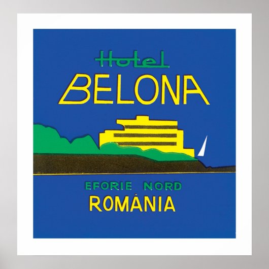 Hotel Belona Roemenië Poster (Voorkant)