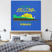 Hotel Belona - XL Canvas Afdruk (Insitu (Slaapkamer))