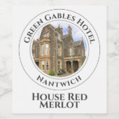 Hotel Branded Wijn Etiket (Enkel label)