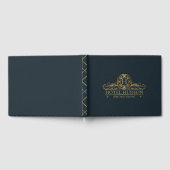 Hotel Branding Luxe Gold Blue Gastenboek (Volledig)