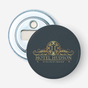 Hotel Branding Luxury Promotion Product Button Flesopener