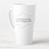 Hotel Branding op een Latte Mok (Linkerhoek)