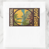 Hotel Brissago Rechthoekige Sticker (Tas)
