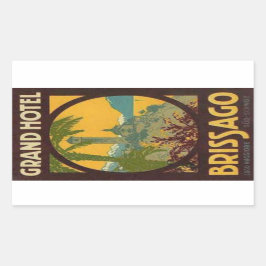 Hotel Brissago Rechthoekige Sticker