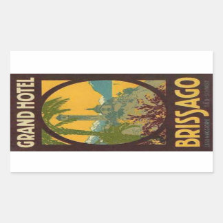 Hotel Brissago Rechthoekige Sticker