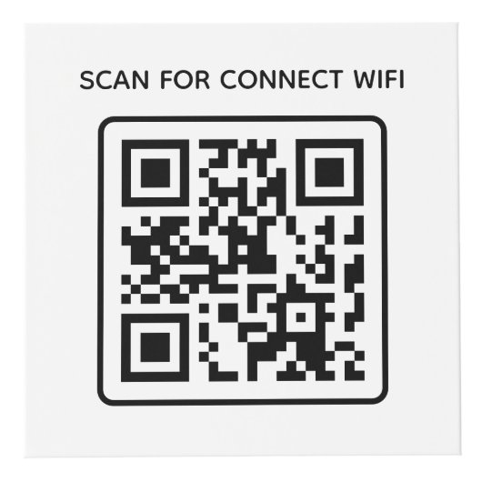 Hotel business logo QR code Wifi Overige info tabe Kubus (Voorkant)