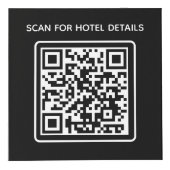 Hotel business logo QR code Wifi Overige info tabe Kubus (Rechts)
