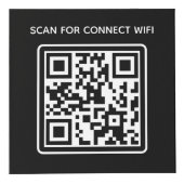 Hotel business logo QR code Wifi Overige info tabe Kubus (Voorkant)