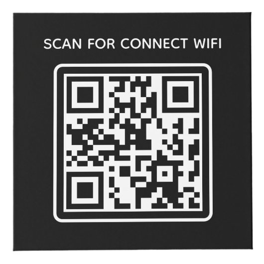 Hotel business logo QR code Wifi Overige info tabe Kubus (Voorkant)