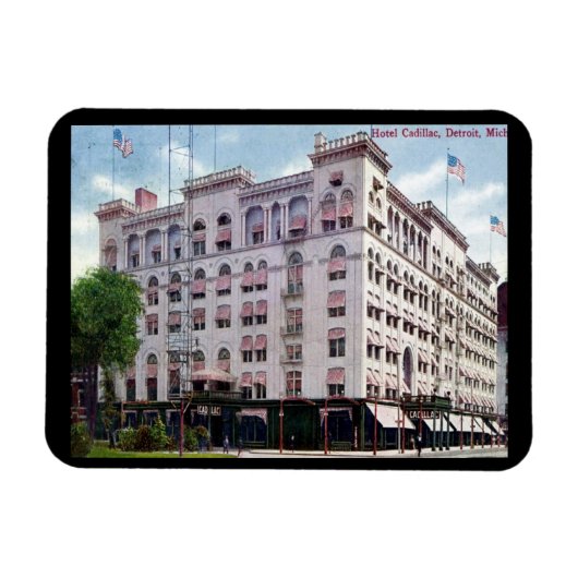 Hotel Cadillac, Detroit 1909  Magneet (Horizontaal)
