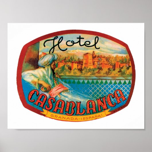 Hotel Casablanca Poster (Voorkant)