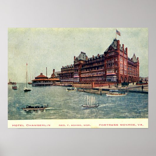 Hotel Chamberlain, Fortress Monroe, VA  Poster (Voorkant)