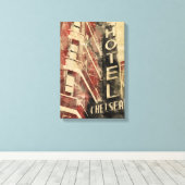 Hotel Chelsea Canvas Print (Insitu (Houten vloer))