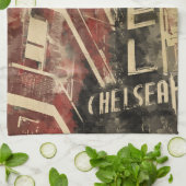 Hotel Chelsea Waterverf Art Keukenhanddoek (Gevouwen)