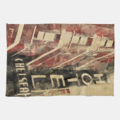 Hotel Chelsea Waterverf Art Keukenhanddoek (Horizontaal)