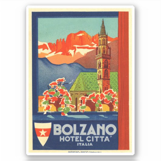 Hotel Citta Italy Bolzano Sticker (Voorkant)