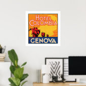 Hotel Colombia Genova Poster (Thuiskantoor)